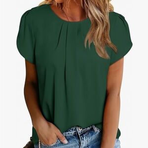 Green Chiffon Blouse